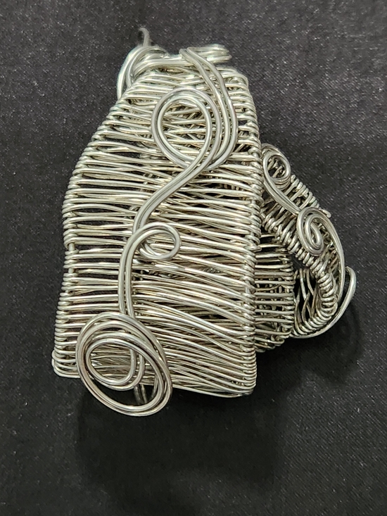 Jewelry - Handcrafted Silver Wire Wrapped Statement Pendant